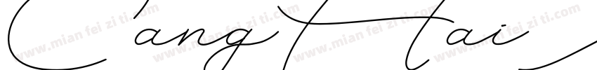 CangHaiXingshu Regular字体转换